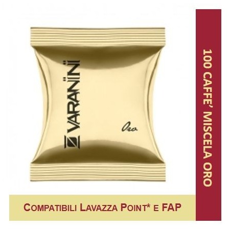 MIXTURE GOLD - 100 CAPSULES COMPATIBLE LAVAZZA POINT VARANINI
