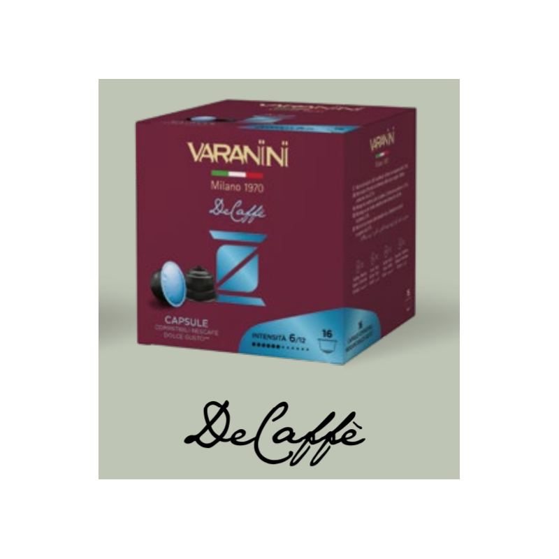 DESCAFEINADO CÁPSULAS COMPATIBLES CON NESCAFE' DOLCE GUSTO* @ COFFEE  ROASTERY VARANINI - ESPRESSO ITALIANO