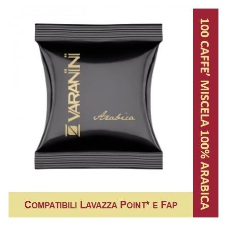 100% ARABICA - 100 CAPSULE COMPATIBILI LAVAZZA POINT VARANINI